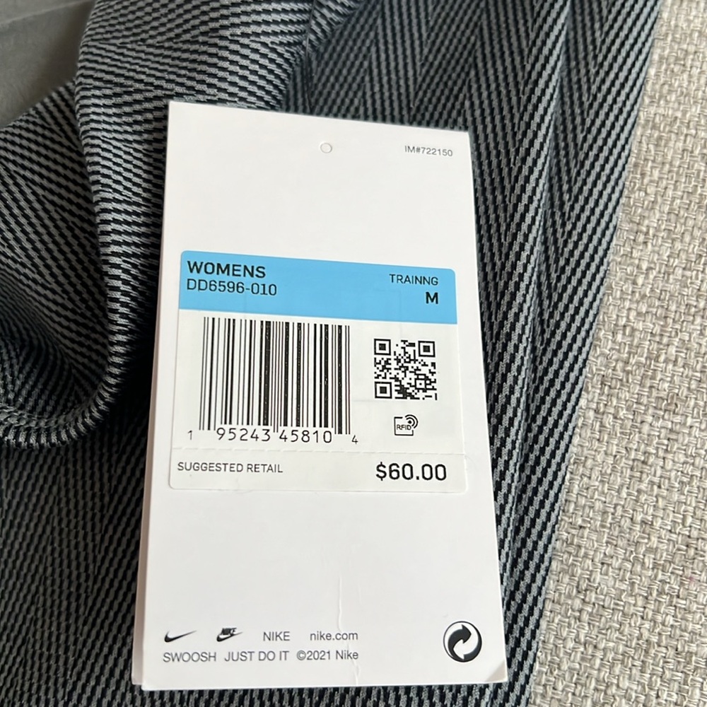 Nike Therma Fit Charcoal Herringbone Leggings - Picture 6 of 7